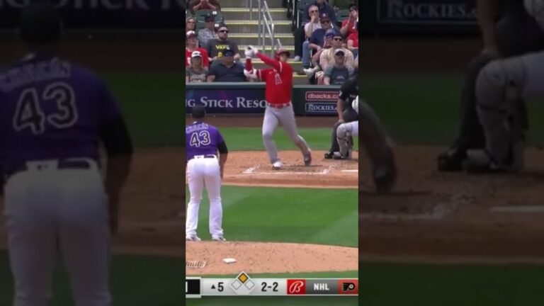 Shohei Ohtani goes oppo for his second home run of Spring Training - Angels vs. Rockies