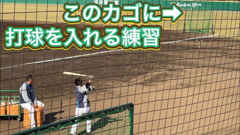 鈴木将平 コントロールティーバッティング／ライオンズ秋季キャンプ 2022/11/10【打撃鬼強化Day】