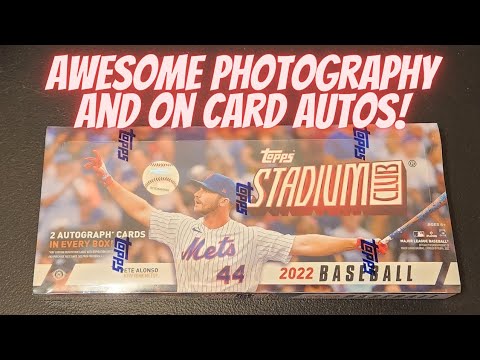 2022トップススタジアムクラブホビーボックス！ 新発売野球カード！