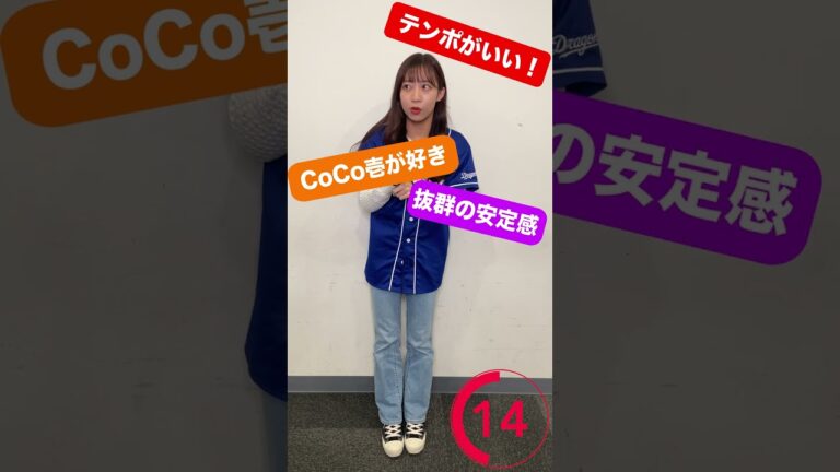 ドラ選手全力チャームポイント紹介～松葉貴大編～ #shorts