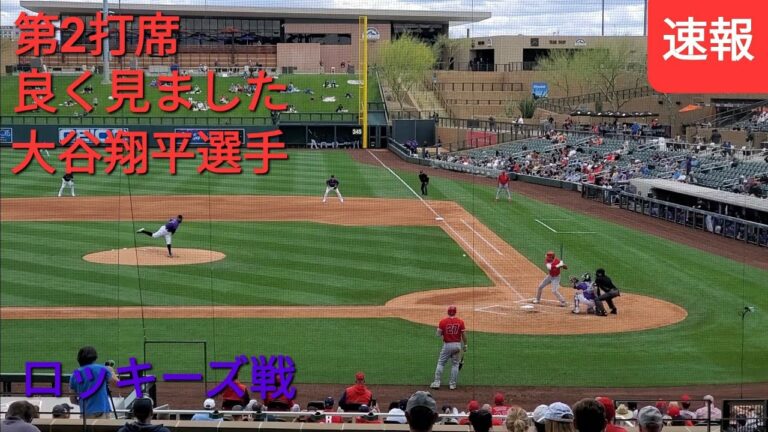 第2打席 vs ロッキーズ【大谷翔平選手】よく見ました！