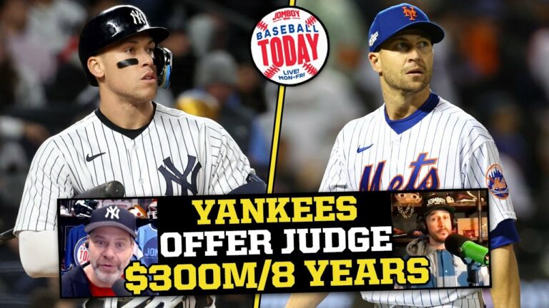 ヤンキースはアーロン・ジャッジに 8 年間で 3 億ドルを提供しました。 今日の野球