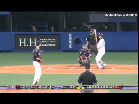 4 22 中日・福田永将 先制タイムリーヒット vs東京ヤクルトスワローズ