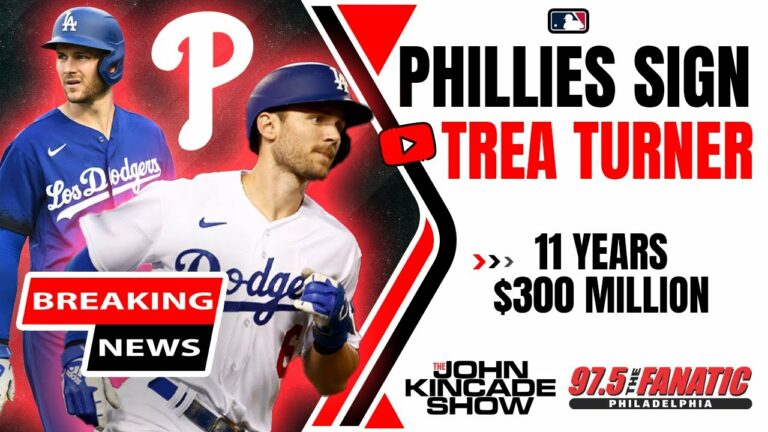速報: ショートストップ トリー ターナーがフィリーズと 11 年 $300 MIL の契約を締結!  | |  97.5 狂信者
