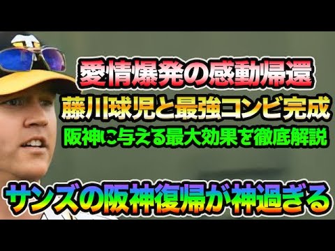 【猛虎愛爆発助っ人が帰還】ジェリー・サンズの阪神スカウト復帰が神過ぎる件について!! 藤川球児との最強タッグ説を徹底解説【阪神タイガース】