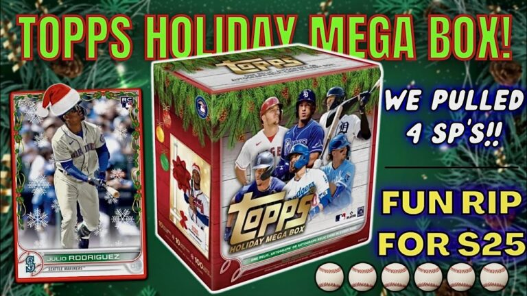 *TOPPS HOLIDAY BASEBALL MEGA BOXレビュー！  ⚾️ これらのボックスにはショートプリントが満載です!  🔥
