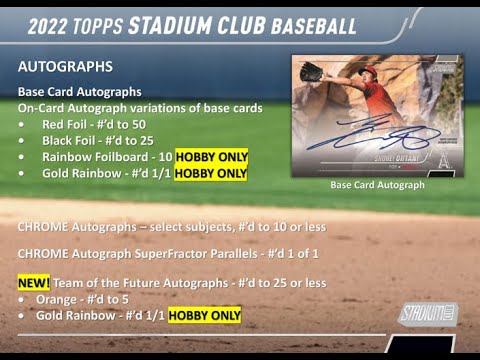 #toyo BGBPB MLB 2022 TOPPS STADIUM CLUB Hobby box トップス 野球カード メジャーリーグ BREAKS BROG水道橋店 トレカ開封動画 スポーツカード