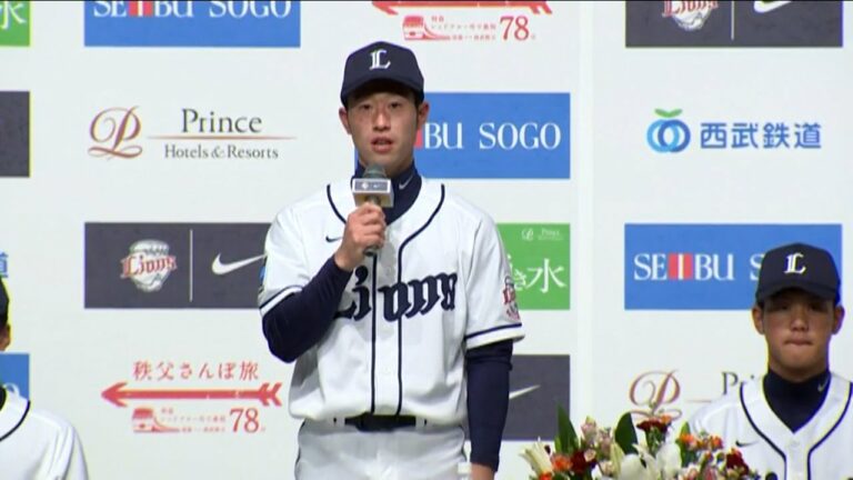 【プロ野球パ】ドラ3外崎「日の丸を背負ってプレーできる選手になりたい」 2014/12/11