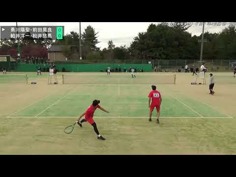 2022年 日本実業団リーグ 男子 準々決勝 第一対戦 勇川陽聖・前田晃良(川崎重工明石)　対　絈井洋一・松井悠馬(厚木市役所)