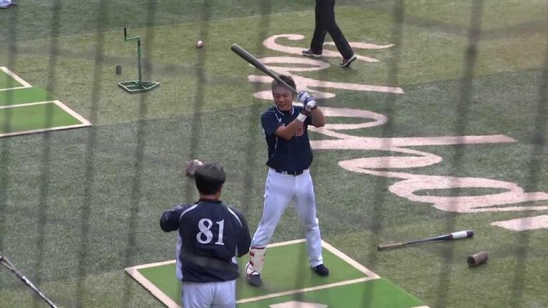 2013/8/4　大島洋平 （中日ドラゴンズ）　試合前 トスバッティング