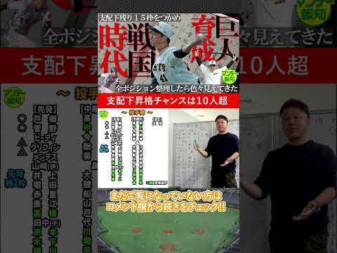 【Gドリーム】巨人「育成戦国時代」突入‼ 支配下昇格チャンスは１０人超…全ポジションを整理してみた【マンデー報知】