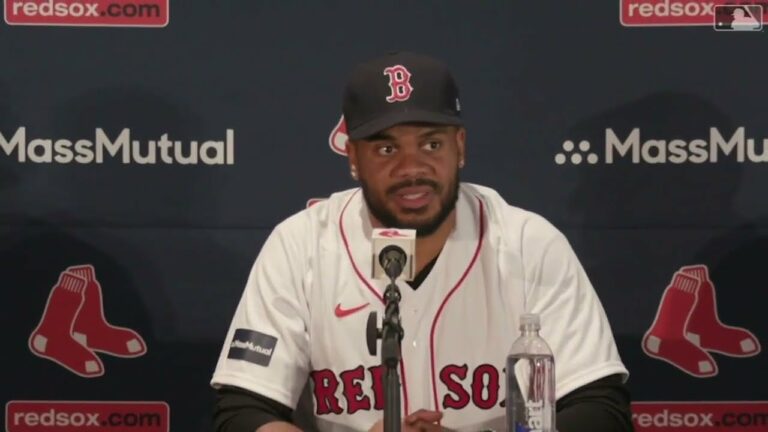 [MLB] ボストンの新守護神 ジャンセンがレッドソックス入団会見！息子も大喜び！