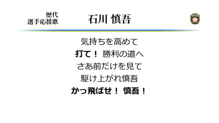 北海道日本ハムファイターズ 石川慎吾 応援歌 [MIDI]