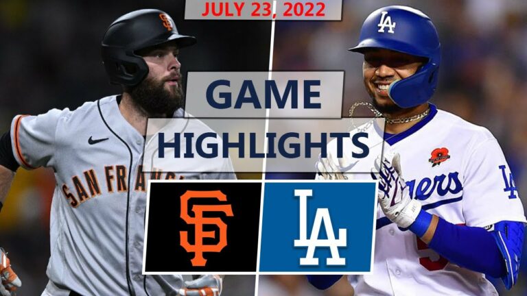 サンフランシスコ ジャイアンツ vs. ロサンゼルス ドジャース ハイライト |  2022年7月23日（ウッド対ウリアス）
