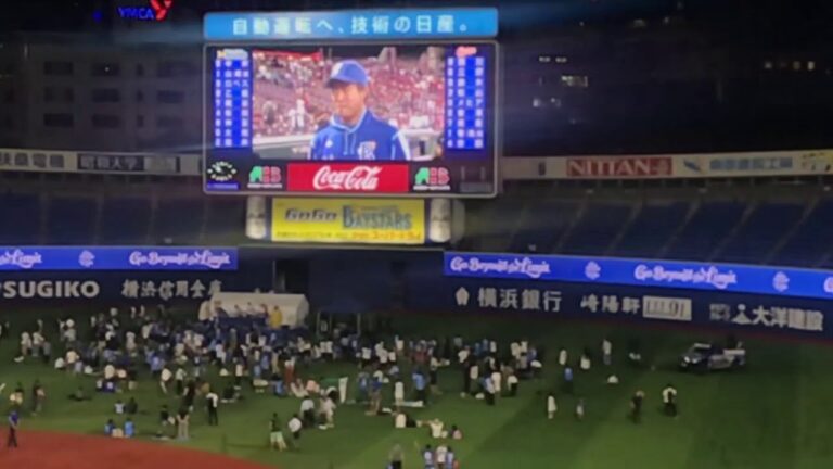 2019年8月30日ハマスタ ライブビューイング 笠井投手ヒーローインタビュー