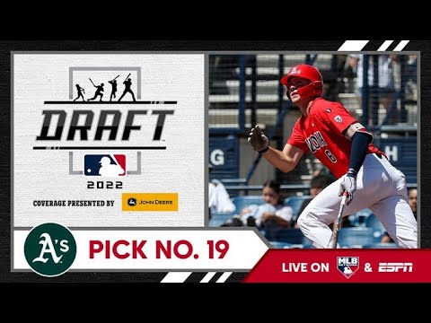 オークランド・アスレチックスが2022年のMLBドラフト19位指名でダニエル・スーザックを指名！