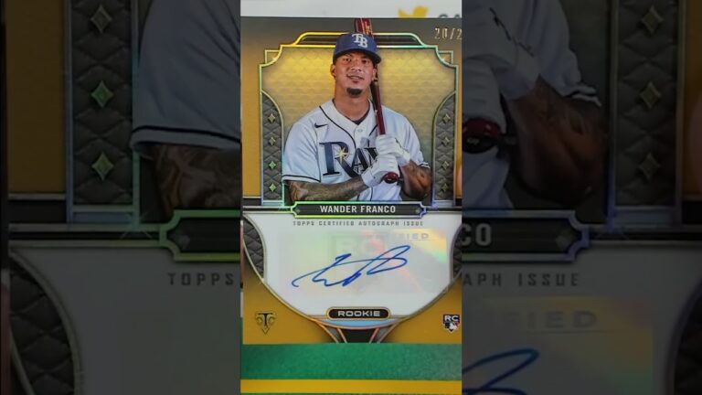 2022 Triple Threads Wander Franco - Rookie Autographs Gold #shorts #topps #rays
