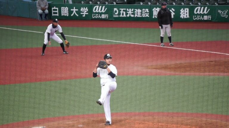 2022/12/18(日) 風張蓮 ライト線ツーベースヒット 中継ぎ登板(4回裏) vs 伊藤隼太