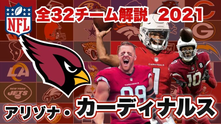 【NFL】アリゾナ・カーディナルスの歴史と注目選手は?今季最注目!?ワット、ホプキンスが揃い、マレーを守り切ればSB制覇も?