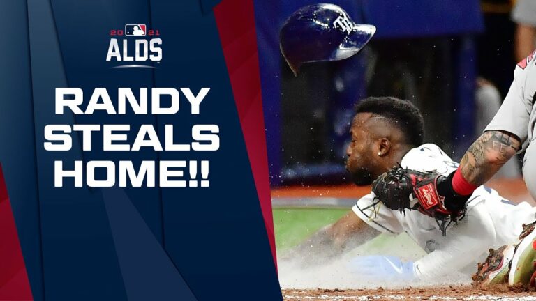 ランディが家を盗む!!! レイズのランディ・アロザレナが ALDS ゲーム 1 でホームスティール!!