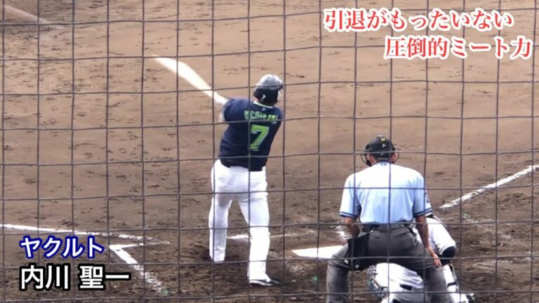【現役引退】内川 聖一 (ヤクルト) 引退発表も天才的な打撃は現在！