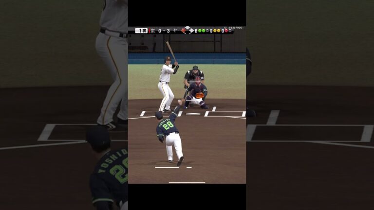 青木宣親選手の先頭打者ホームランから、ヤクルト純正で勝利！（プロスピA）吉田大喜投手がリアタイでめっちゃ強い！！　#shorts