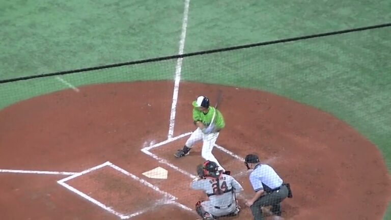 【スローで見る】ヤクルト吉田大成の打撃フォーム2021年7月13日