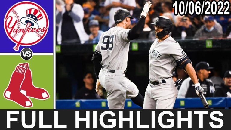 ニューヨーク ヤンキース vs ボストン レッド ソックス (10/6/22) ワイルドカード シリーズ ゲーム ハイライト |  MLB ハイライト 2022