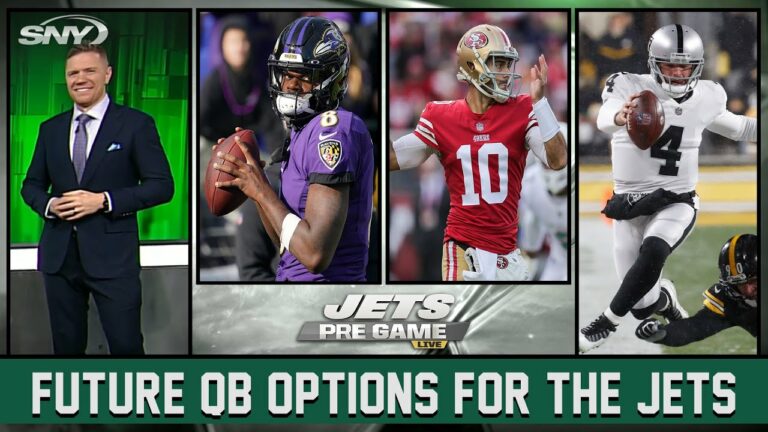 SNY NFL インサイダーがジェッツの QB オプションについて語る、ラマー ジャクソンを除外しない | ジェッツプレゲーム |  SNY