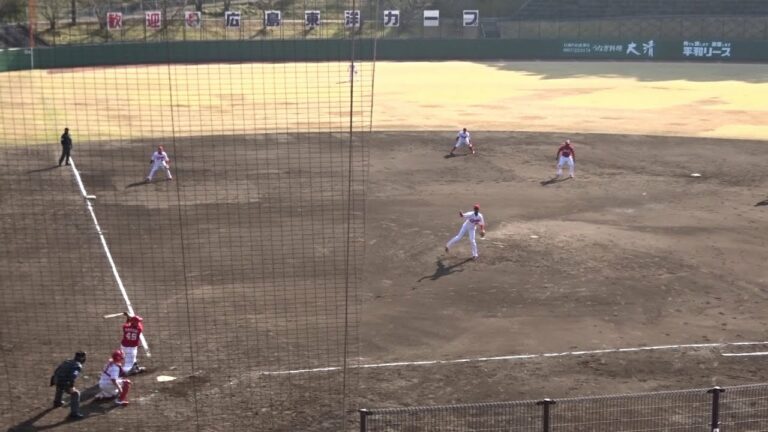 薮田和樹投手、悪夢の4失点、A.メヒア選手の2点タイムリー+高橋大樹選手の弾丸ライナーホームラン！！　～広島東洋カープ紅白戦～