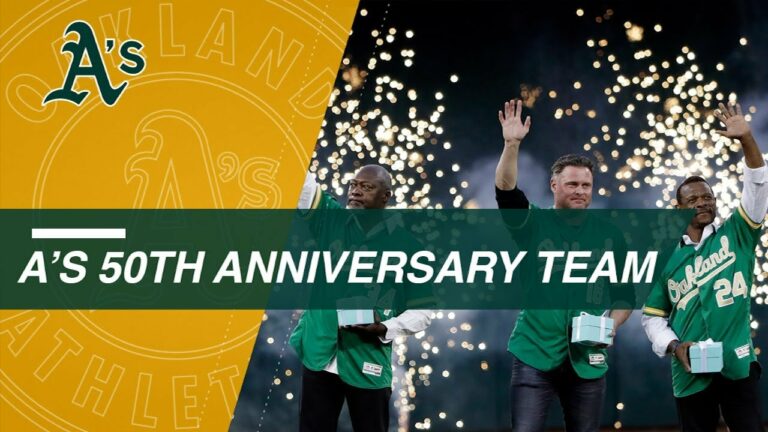 アスレチックスがオークランドで 50 周年を祝う