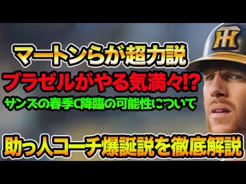 【ブラゼルがやる気満々!?】マートンが力説した助っ人コーチ爆誕説を徹底解説!! サンズの春季キャンプ降臨の可能性について【阪神タイガース】