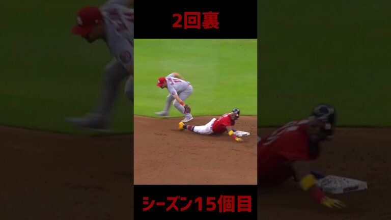 【MLB】アクーニャJr.vsモリーナ！盗塁2番勝負！ #Shorts