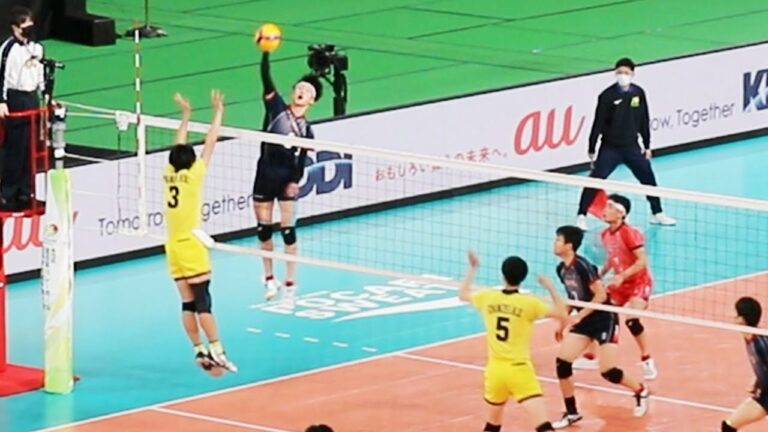 【春高2023男子準決勝】鎮西 vs 東山　第1セット　麻野堅斗、尾藤大輝、舛本颯真、平田悠真　＜男子バレーボール＞