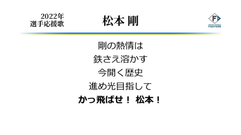 北海道日本ハムファイターズ 松本剛 応援歌 [MIDI]