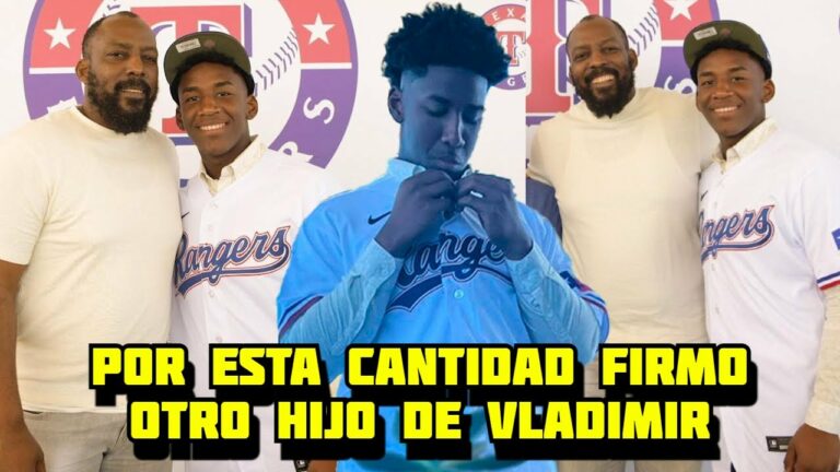 Sigue La Dinastía Guerrero, Por Esto Firmo con Los Rangers Hermano de Vladimir Guerrero Jr.