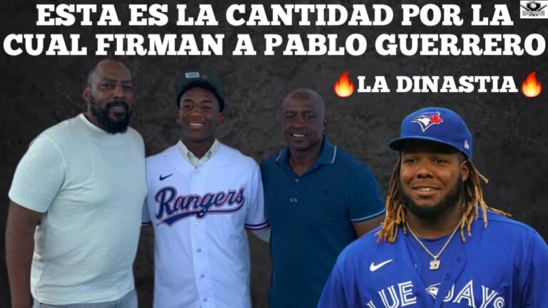 🚨LA DINASTIA GUERRERO🚨CONTINUA LOS RANGER DE TEXAS FIRMARON A HIJO MENOR DE VLADIMIR GUERRERO
