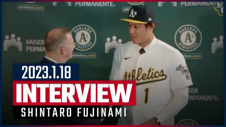 【MLB】1.18 西日本から西海岸へ🇯🇵藤浪晋太郎がアスレチックス入団会見で抱負を語る