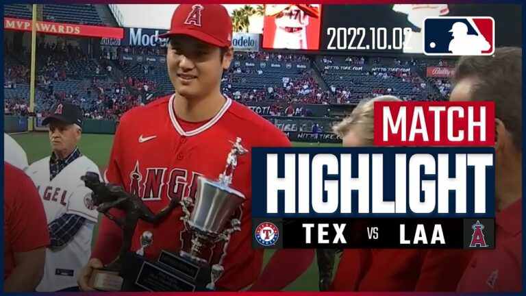 【MLB】10.2 レンジャーズ vs エンゼルス 日本語ハイライト