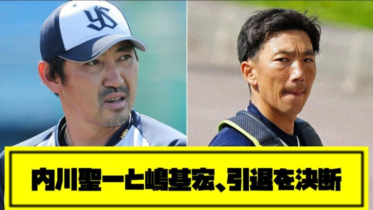 【速報】内川聖一と嶋基宏が引退を決断【東京ヤクルトスワローズ/5ch/なんｊ/みんなの反応/まとめ】