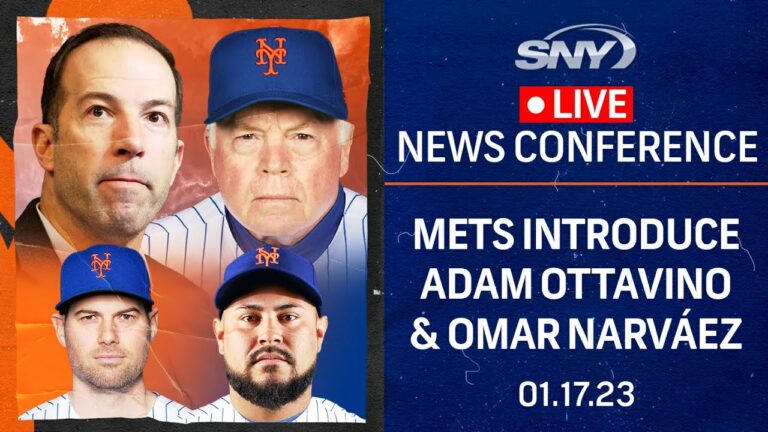 メッツがアダム・オッタビーノとオマール・ナルバエスを紹介 | ニューヨーク・メッツ |  SNY