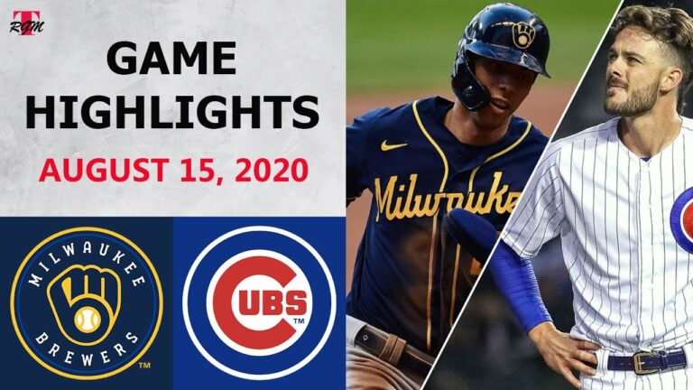 Milwaukee Brewers vs. Chicago Cubs Highlights | August 15, 2020 (Houser vs. Rea)