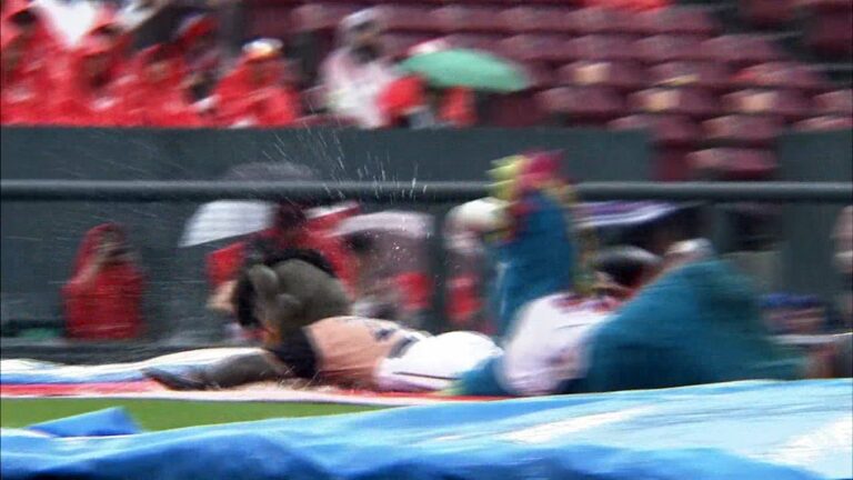 【プロ野球パ】ずぶ濡れパフォーマンス、B･B＆スラィリー 2014/06/21 C-F