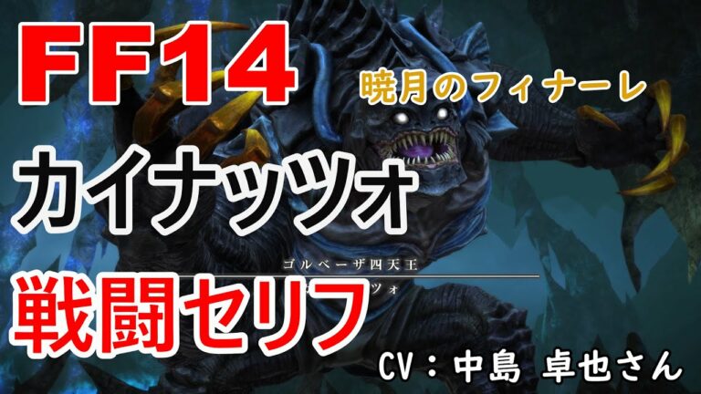 【FF14】 カイナッツォ 戦闘セリフ