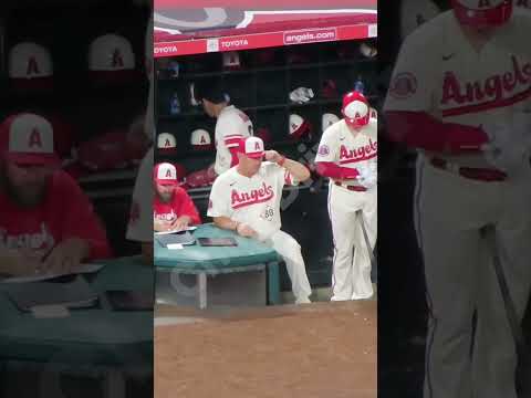 大谷選手がバックハグされる瞬間  #shorts #大谷翔平 #shoheiohtani #エンゼルス #angels #イカちゃん #現地映像 #mlb #ホームラン