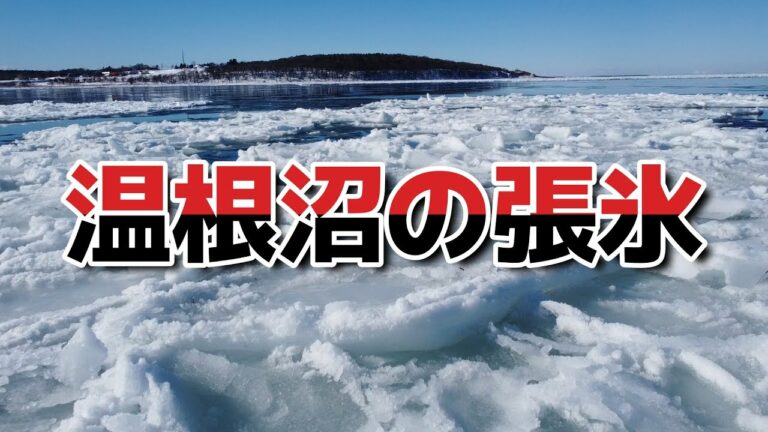 根室市温根沼の張氷・・・帰りは数十年後の高速道路に乗って