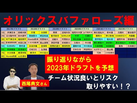 オリックスバファローズドラフト振り返りながら2023年ドラフトを予想