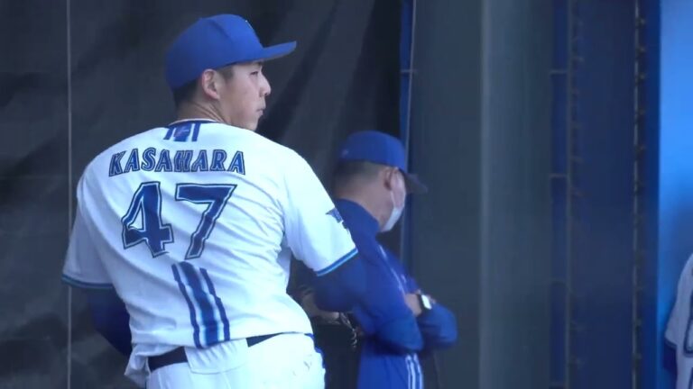 沖縄宜野湾キャンプ2023 笠原祥太郎ブルペン 竜から移籍