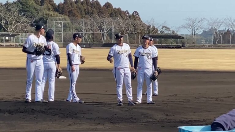 2/5オリックスキャンプin宮崎 投内連携練習