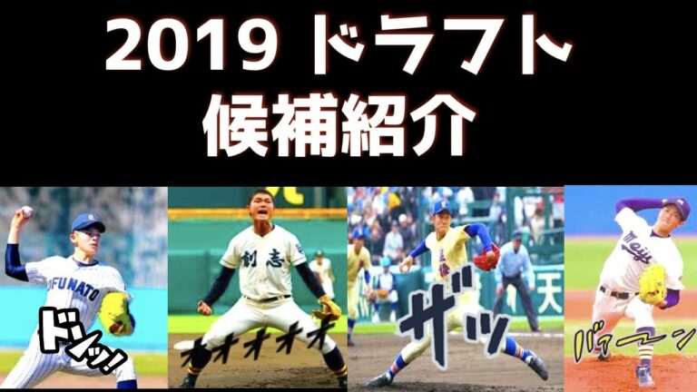 【個人的】2019 NPBドラフト注目選手紹介【佐々木・奥川など】  説明欄に紹介あり